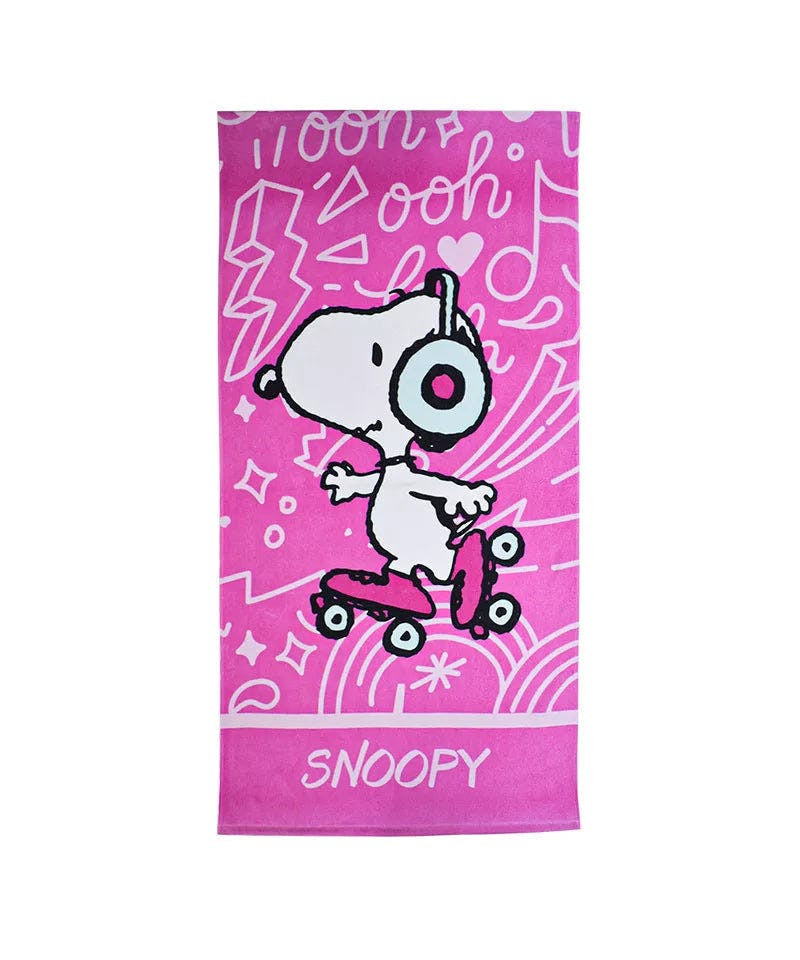 Toalla de playa de algodón con estampado Snoopy