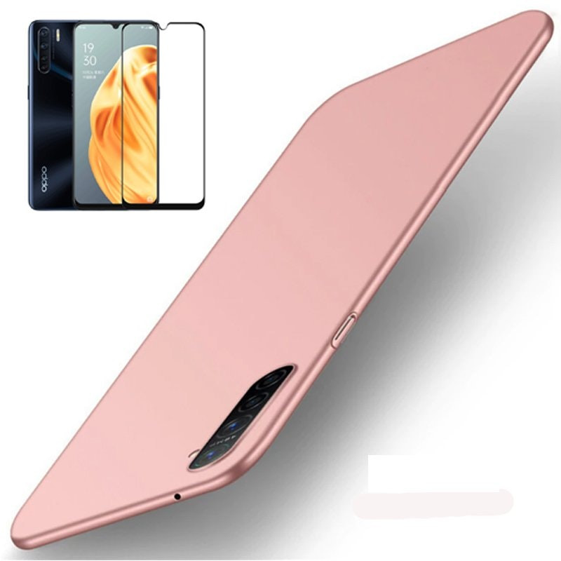 Protector de vidrio templado y funda SlimShield para Oppo A91