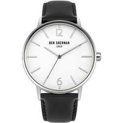 Relógio analógico Bem Sherman modelo WB059BU com mostrador analógico. Inclui o relógio e duas braceletes intercambiáveis. Marca: Bem Sherman.