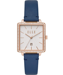 Relógio analógico feminino Elle, modelo Ile de la Cite (ELL21024). Caixa e bracelete em aço inoxidável com fecho de fivela. Design casual adequado para uso diário. Marca: Elle.