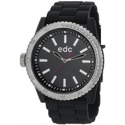 Relógio Rubber Starlet da EDC by Esprit com caixa em plástico e bracelete em silicone preto. Mostrador analógico de 12 horas de aproximadamente 42 mm. Movimento de quartzo. Resistência à água até 3 ATM. Pode necessitar de substituição de pilha. Garantia de 2 anos. Marca: EDC by Esprit.