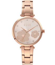 Relógio Orsay com movimento de quartzo e bracelete integrada, indicado para uso diário. Marca: Elle. Modelo: ELL25035.