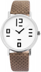 Relógio analógico de pulso Excellanc para Mulher com movimento de quartzo e mostrador de 2 ponteiros. Caixa em liga de zinco com vidro mineral e pulseira em couro. Diâmetro da caixa: 40 mm; espessura: 8 mm; largura da pulseira: 20 mm; comprimento total: 23 cm. Inclui 1 unidade.