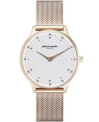 Relógio casual Pierre Cardin com caixa em aço e mostrador multicolor. Movimento de quartzo analógico adequado para uso diário. Consulte o vendedor para informações sobre garantia e conteúdos incluídos na embalagem.