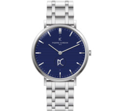 Relógio Pierre Cardin modelo Belleville Lines CBV1102 com mostrador elegante, caixa metálica e bracelete integrada. Marca: Pierre Cardin.