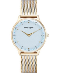 Relógio de pulso Pierre Cardin com caixa em aço, mostrador multicolor e movimento de quartzo. Visor analógico. Modelo PC902722F202. Adequado para uso diário.