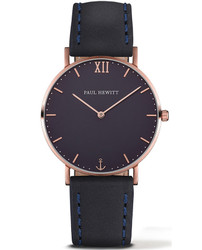 Relógio analógico com design náutico da Paul Hewitt, modelo PH-6455166L. Ideal para uso diário. Mostrador analógico indicado para senhora.