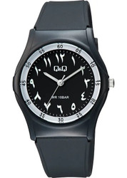 Relógio Q&amp;Q by CITIZEN para Homem com caixa redonda em resina de 34,3 mm, vidro acrílico e bracelete em resina com fecho de fivela. Movimento Cal.2035. Resistência à água: 10 BAR. Peso aprox. 24 g.