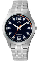 Relógio masculino Q&amp;Q by CITIZEN com caixa e bracelete em aço inoxidável. Design casual e resistente, indicado para uso diário. Modelo C00A-016PY.
