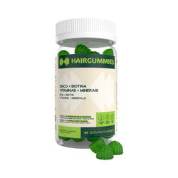 <p><strong>Hairgummies</strong> oferece uma forma deliciosa e prática de cuidar da sua beleza natural. Estas gomas frutadas foram especialmente formuladas com uma seleção cuidadosa de nutrientes essenciais para promover a saúde do cabelo, pele e unhas, numa fórmula 100% vegan e sem ingredientes de origem animal.</p>
<p><strong>Benefícios dos Principais Nutrientes:</strong><br />Biotina - Contribui para a manutenção de cabelo e pele saudáveis.<br />Zinco - Ajuda na saúde da pele e unhas.<br />Selénio - Proteção contra danos oxidativos.<br />Vitaminas C e E - Ação antioxidante para proteção celular.<br />Cobre - Contribui para a pigmentação natural do cabelo e pele.</p>
<p><strong>Para quem é ideal:</strong><br />Quem procura fortalecimento capilar natural;<br />Unhas quebradiças que precisam de reforço;<br />Pele que necessita de nutrição adicional;<br />Pessoas com restrições alimentares;<br />Quem prefere suplementação prática e saborosa.</p>