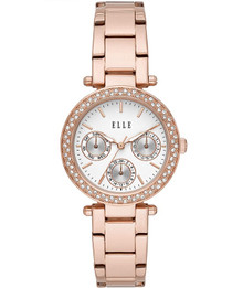 Relógio Marais da Elle para Mulher com movimento de quartzo, mostrador elegante e bracelete padrão. Marca: Elle. Modelo ELL23004. Mostrador analógico.