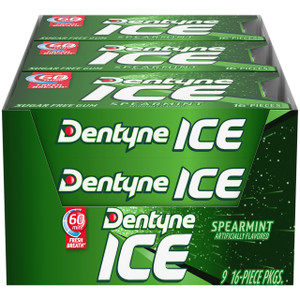 Dentyne Ice Spearmint Sugar-Free Gum, 16 pcs (9 Pack) Dentyne Ice Spearmint Sugar-Free Gum, 16 pcs (9 Pack)