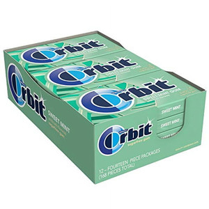 Orbit Sweet Mint Sugar-Free Gum, 14 Pieces (12 Pack) Orbit Sweet Mint Sugar-Free Gum, 14 Pieces (12 Pack)