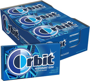 Orbit Peppermint Sugar-Free Gum, 14 Pieces (12 Pack) Orbit Peppermint Sugar-Free Gum, 14 Pieces (12 Pack)