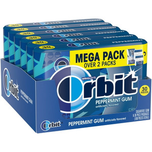 Orbit Sugar-Free Gum Mega Pack Peppermint, 30 Sticks (6 Pack) Orbit Sugar-Free Gum Mega Pack Peppermint, 30 Sticks (6 Pack)