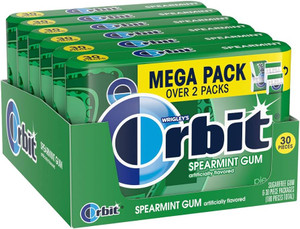 Orbit Sugar-Free Gum Mega Pack Spearmint, 30 Sticks (6 Pack) Orbit Sugar-Free Gum Mega Pack Spearmint, 30 Sticks (6 Pack)