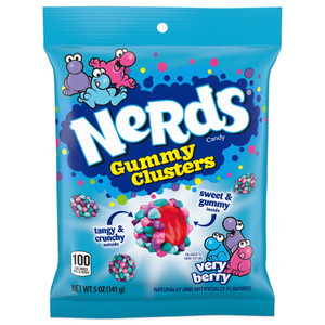 Nerds Gummy Clusters Very Berry, 5 oz Bags (12 Pack) Nerds Gummy Clusters Very Berry, 5 oz Bags (12 Pack)