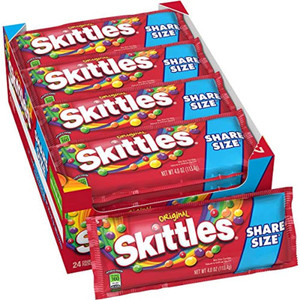 Skittles Original Share Size, 4 oz (24 Pack) Skittles Original Share Size, 4 oz (24 Pack)