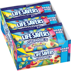 Lifesavers Gummies Collisions Share Size, 4.2 oz Package (15 Pack) Lifesavers Gummies Collisions Share Size, 4.2 oz Package (15 Pack)