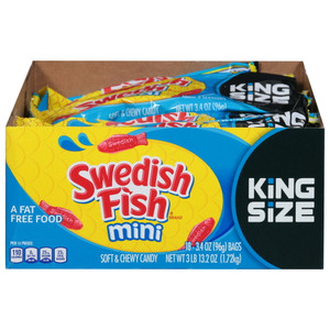 Swedish Fish Mini King Size, 3.4 oz (18 Pack) Swedish Fish Mini King Size, 3.4 oz (18 Pack)