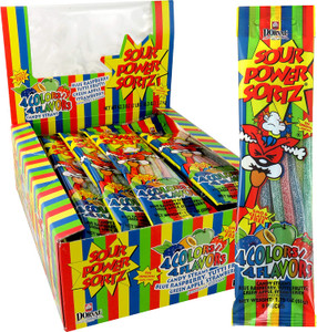 Sour Power Straws Sortz - 4 Colors 4 Flavors, 9 Straws (24 Pack) Sour Power Straws Sortz - 4 Colors 4 Flavors, 9 Straws (24 Pack)