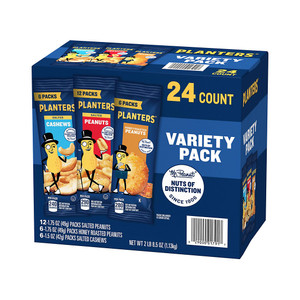 Planters Single-Serve Variety Pack Nuts, 1.75 oz (24 Pack) Planters Single-Serve Variety Pack Nuts, 1.75 oz (24 Pack)