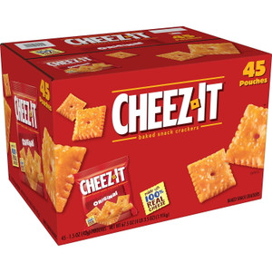 Cheez-It Original Baked Snack Crackers, 1.5 oz Pouches (45 Pack) Cheez-It Original Baked Snack Crackers, 1.5 oz Pouches (45 Pack)