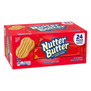 Nutter Butter Peanut Butter Cookies, 1.9 oz (24 Pack) Nutter Butter Peanut Butter Cookies, 1.9 oz (24 Pack)