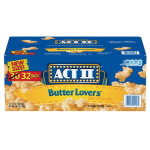 Act II Butter Lovers Microwave Popcorn, 2.75 oz (32 Pack) Act II Butter Lovers Microwave Popcorn, 2.75 oz (32 Pack)