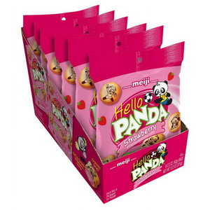 Meiji Hello Panda Cookies - Strawberry Creme Filled, 2.2 oz Bags (6 Pack) Meiji Hello Panda Cookies - Strawberry Creme Filled, 2.2 oz Bags (6 Pack)