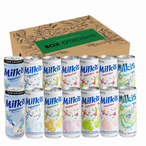 Milkis Cream Soda – 7 Variety 14 Pack Combo (2 Each) – Original, Strawberry, Apple, Peach, Banana, Melon, & Low Cal Original Milkis Cream Soda – 7 Variety 14 Pack Combo (2 Each) – Original, Strawberry, Apple, Peach, Banana, Melon, & Low Cal Original