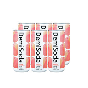 Dong-A Demisoda Peach Flavor, 250 ml Cans (6 Pack) Dong-A Demisoda Peach Flavor, 250 ml Cans (6 Pack)