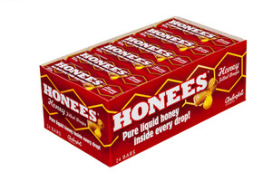 Honees Honey Filled Drops with Soothing Honey Center, 1.6 oz (24 Bar Pack) Honees Honey Filled Drops with Soothing Honey Center, 1.6 oz (24 Bar Pack)