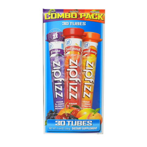 Zipfizz Multi-Vitamin Energy Hydration Drink Mix Variety Pack - Grape, Fruit Punch, Peach Mango (30 Tubes) Zipfizz Multi-Vitamin Energy Hydration Drink Mix Variety Pack - Grape, Fruit Punch, Peach Mango (30 Tubes)