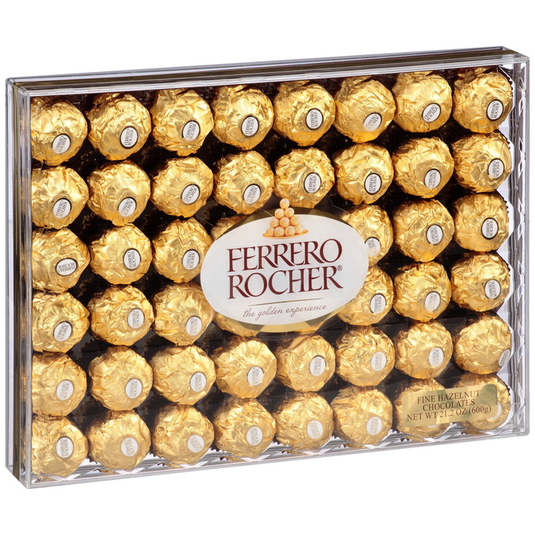 Ferrero Rocher Premium Milk Chocolate Hazelnut (48 Count)