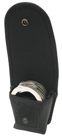 LE Handcuff Pouch Double Black Open 2