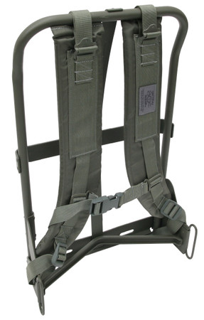 Tactical Tailor Super Straps in Olive Drab mounted onto an ALICE frame