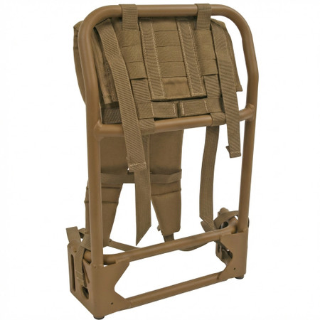 Tactical Tailor Low Profile Adjustable Super Straps in Coyote Brown, Rear View on MALICE Frame