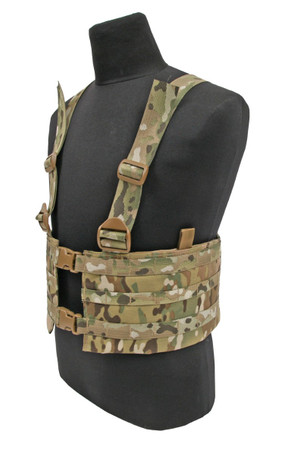 Tactical Tailor Fight Light MAV Body 2pc Worn, MultiCam Front Angle