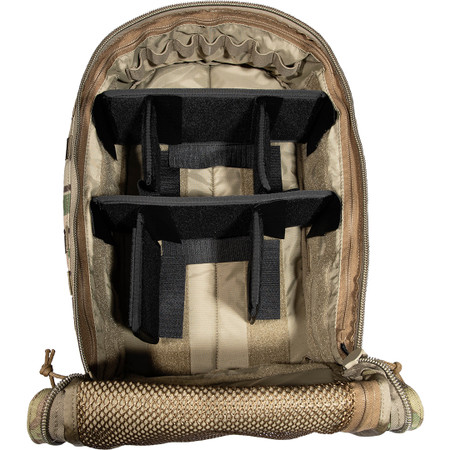 Tactical Tailor M5 Medic Bag in Multicam, interior showing dividers
