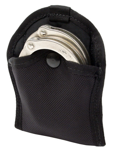 LE Single Handcuff Pouch Open Black Open
