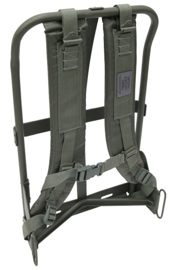 Tactical Tailor Super Straps in Olive Drab mounted onto an ALICE frame