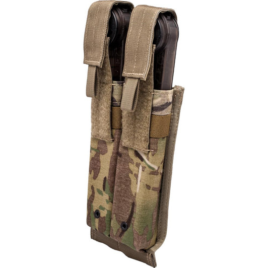 Tactical Tailor P90/MP5 Stick Mag Double Mag Pouch MultiCam Front