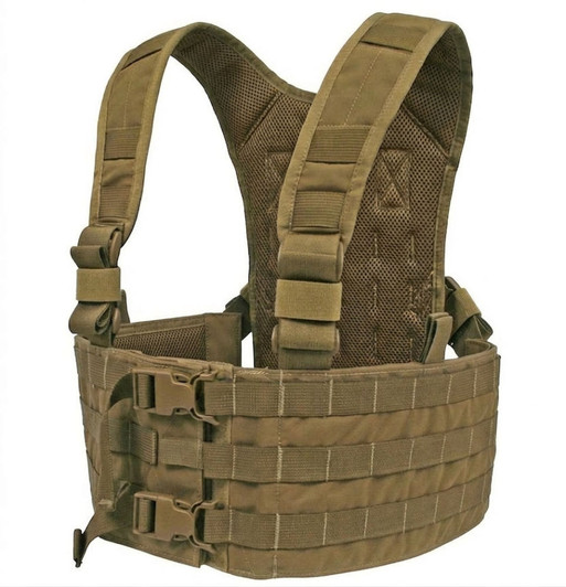 Tactical Tailor Rudder RAC H-Harness in Coyote Brown, Front Angle