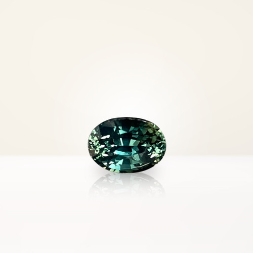 1.07 ct Oval Teal Sapphire - Nolan and Vada