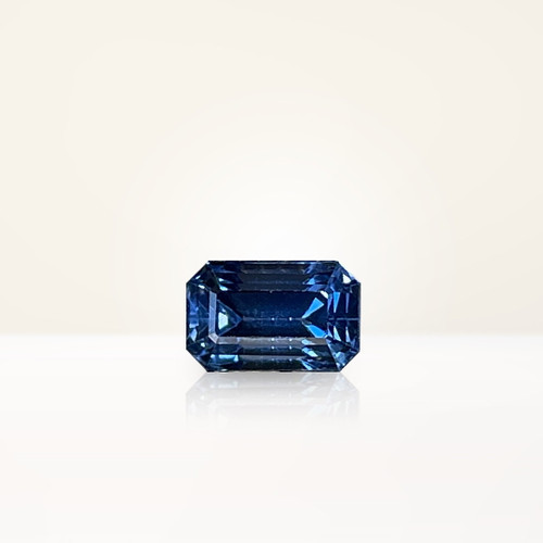 1.54 ct Emerald Cut Blue Sapphire - Nolan and Vada