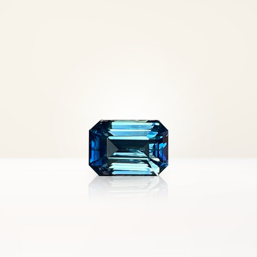 1.05 ct Emerald Cut Teal Sapphire - Nolan and Vada