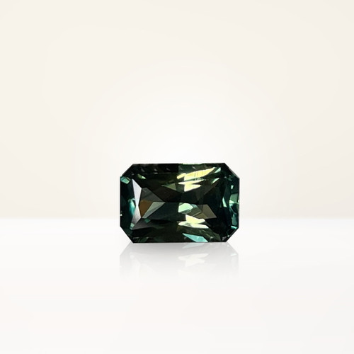 1.12 ct Radiant Australian Parti Teal Sapphire - Nolan and Vada