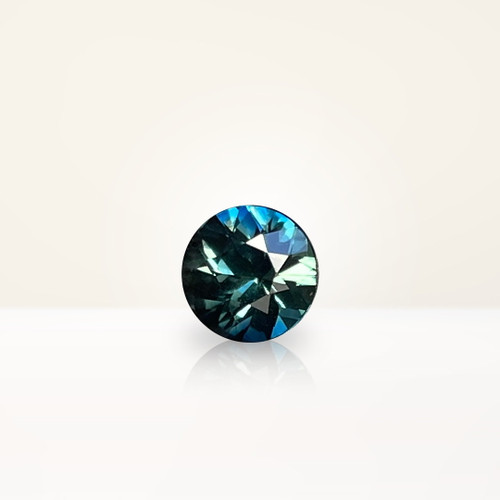 0.94 ct Round Australian Parti Teal Sapphire - Nolan and Vada