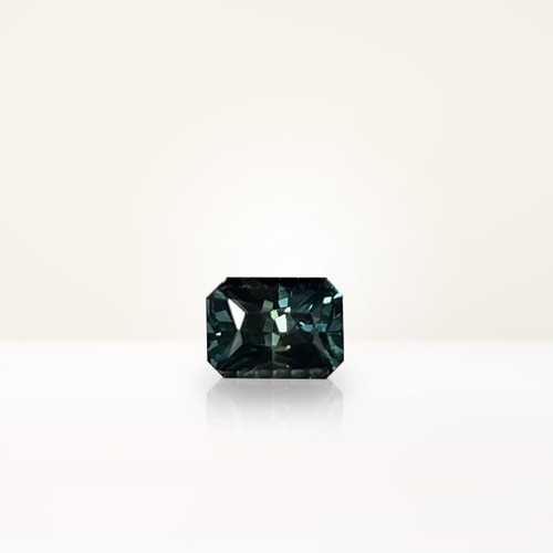 0.83 ct Radiant Australian Parti Teal Sapphire - Nolan and Vada